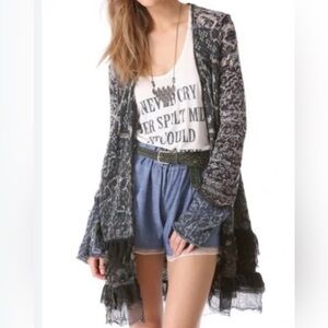 Free People mixed materialCardigan